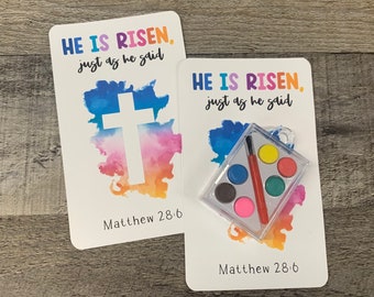 He Is Risen Catholic Easter Gift Paint Set | Easter Basket Fillers for Kids