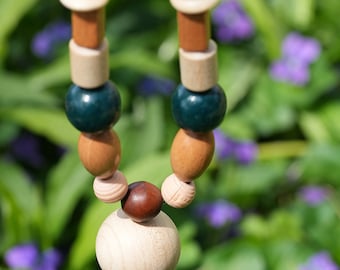 Boho-hemian Rhapsody Wooden Necklace