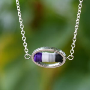 Ace Up Your Sleeve Asexual Pride Flag Necklace