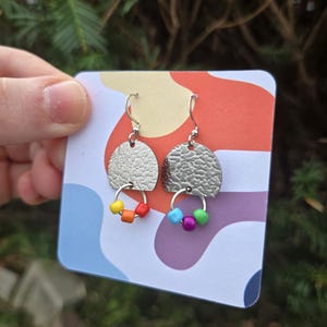 Metal Rainbow Earrings