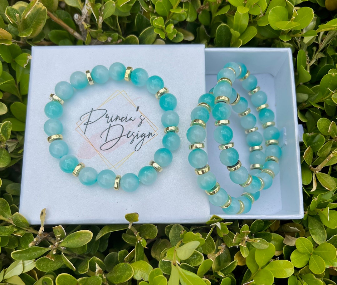 Acrylic Bead Bracelet, Stackable Bracelet, Stacking Bracelet, Chunky Bracelet, Rubber Bracelet