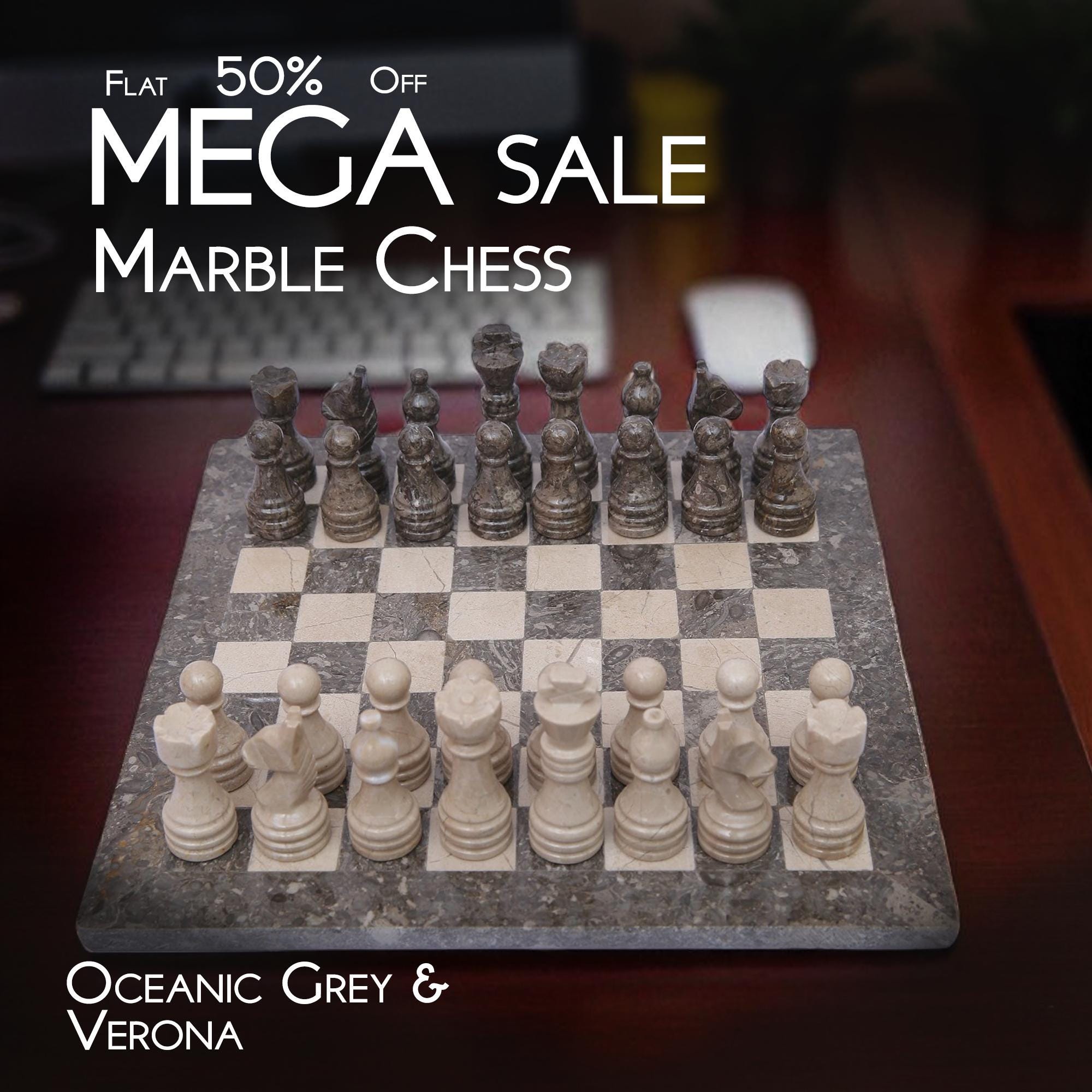 Chess Pieces Marble