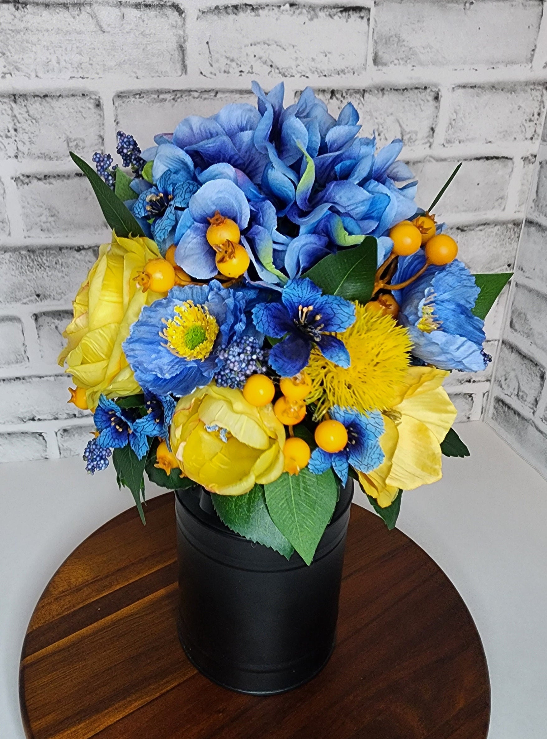 Centerpiece for Dining Table Blue Summer Table Decor Summer Etsy Canada