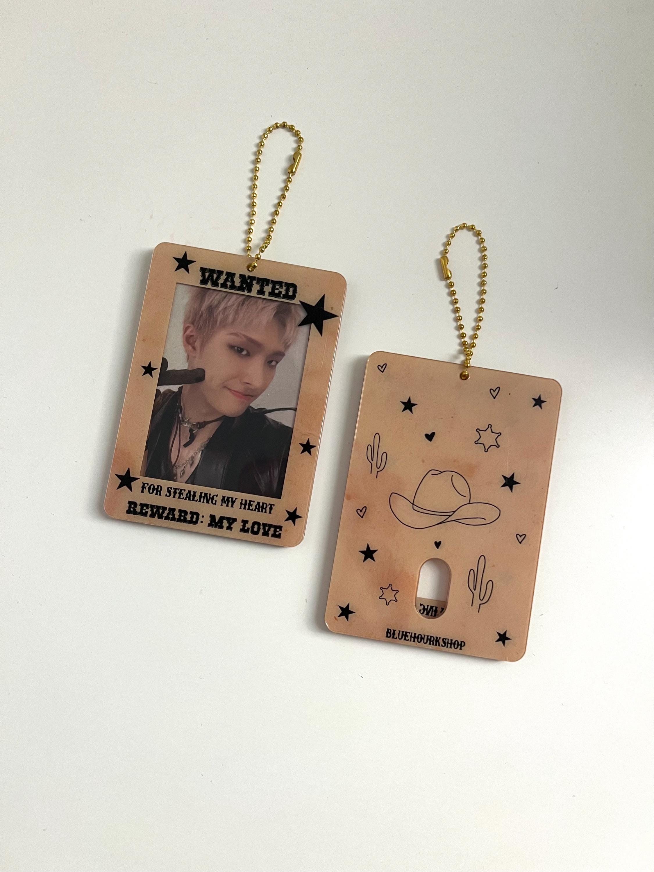 WANTED Poster Ateez Inspired Cowboy Acrylic Kpop Photocard Holder