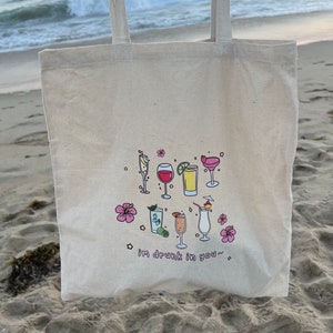 Bolsa de mano inspirada en cócteles sin alcohol dos veces / Linda bolsa de mano de K-pop para regalar