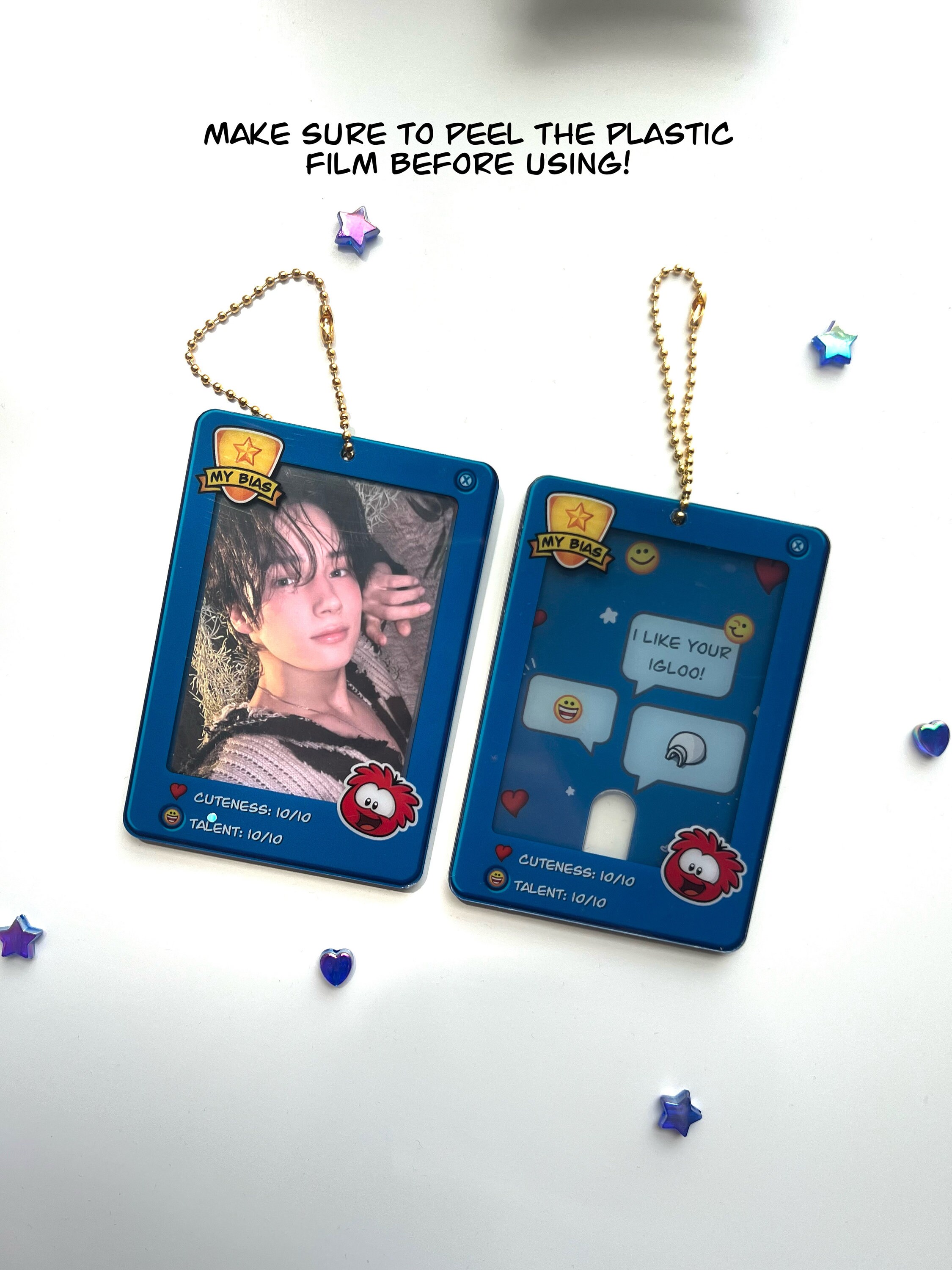 Kpop Bias Penguin Membership Game Card Cute & Funny Acrylic