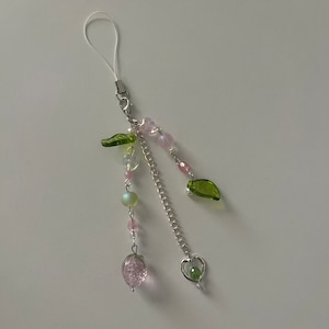 PREORDER*** cute handmade strawberry phone charm, keychain, lightstick charm
