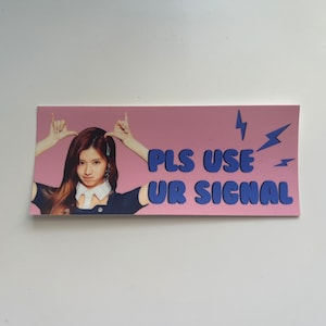 PREORDER*** funny twice sana signal kpop car bumper sticker decal | kpop gifts , once gifts , christmas gift
