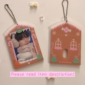 Portafoto kpop con pan di zenzero invernale Coquette / simpatico regalo di Natale kpop****SCONTATO a causa di un errore di fabbricazione