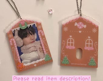 porte-photos kpop en pain d'épice d'hiver coquette | Adorable cadeau de Noël kpop**** RÉDUCTION en raison d'une erreur de fabrication