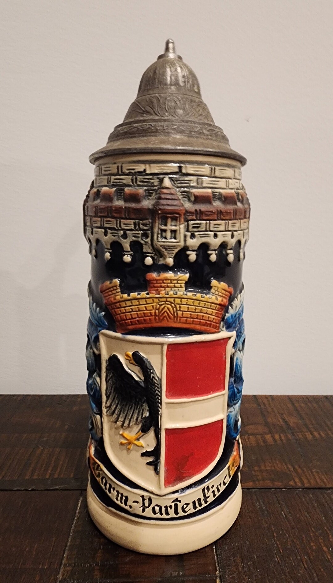 Original King Beer Stein Eagle and Flag Crest Etsy