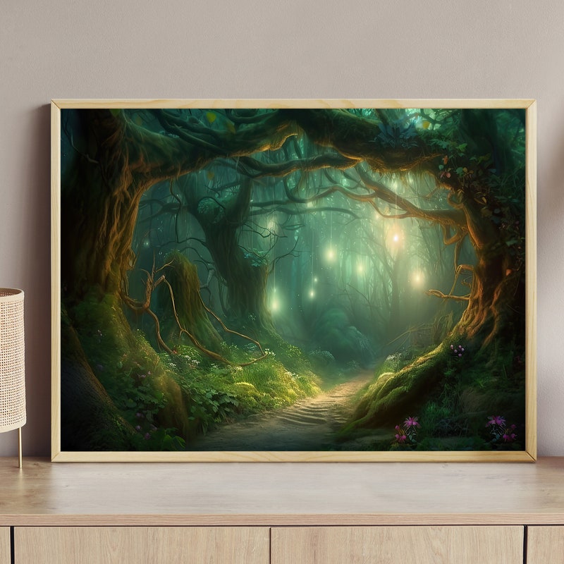 Enchanted Forest Art Print - Etsy