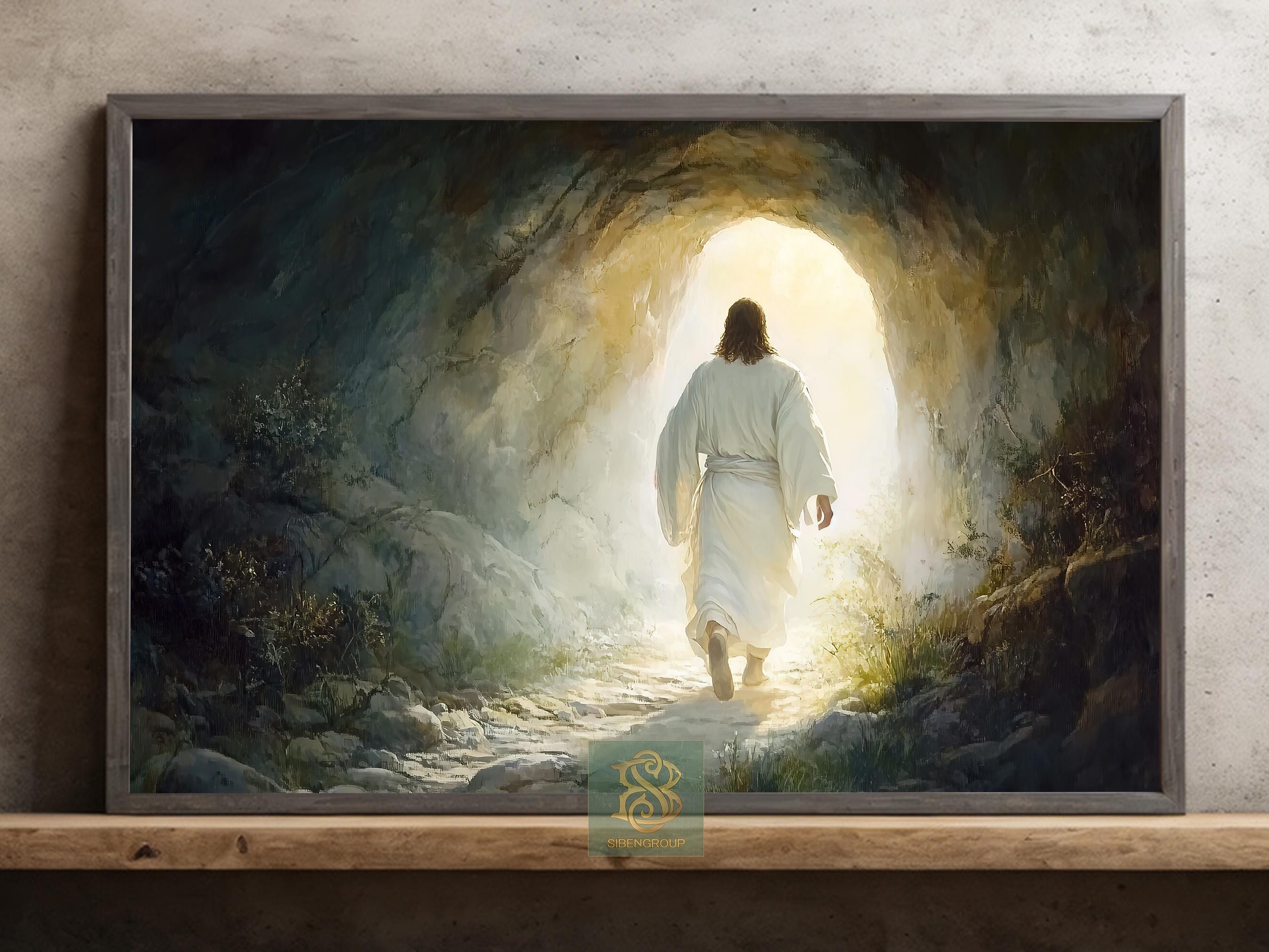 Jesus Resurrection Canvas Print: He is Risen Christian Wall Art - Etsy