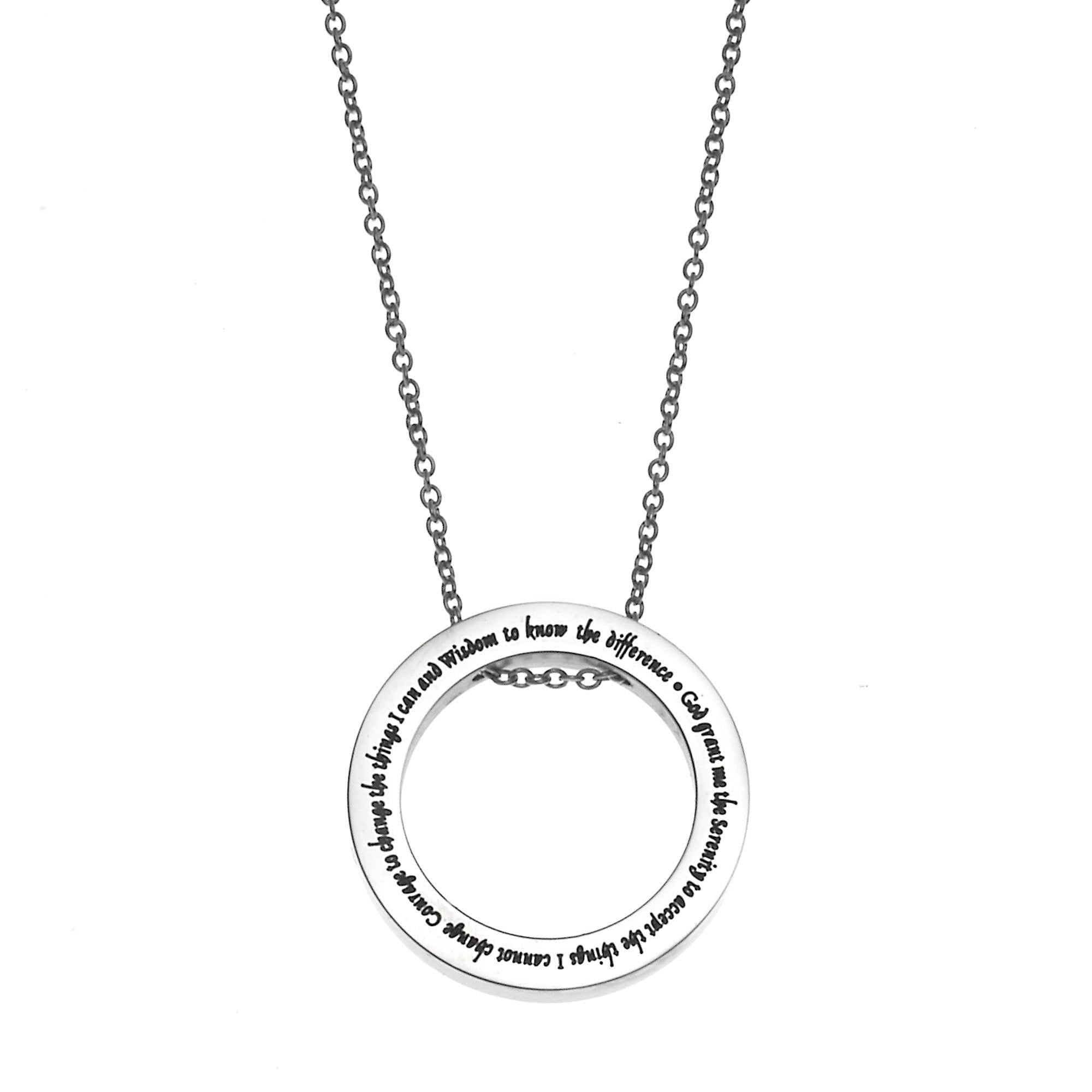 BNQL Collier De Récupération AA Avec Prière De Sérénité - Cadeau De Sobriété, étal