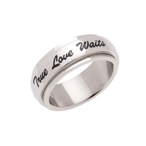 True Love Waits Ebony Champagne Ring