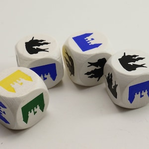 Unofficial ONE Settlers Cities and Knights Dice Events Die Pieces
