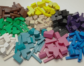 Conjunto de expansión de piezas de repuesto de madera de colonos no oficiales, caminos, asentamientos y ciudades