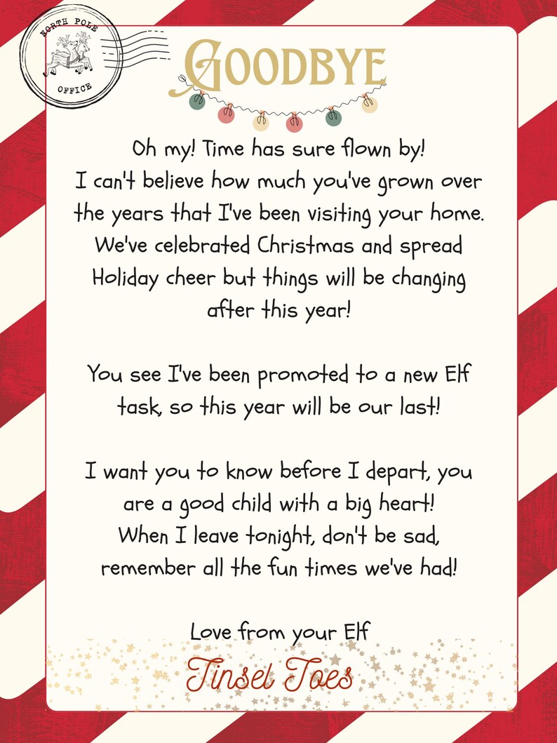 Elf Retirement Letter Elf Goodbye Letter Editable Elf Etsy Elf Retirement Letter Elf Goodbye Letter Editable Elf Etsy