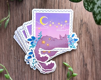 Cat Stamp Sticker