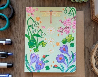 Spring Flowers Greeting Card