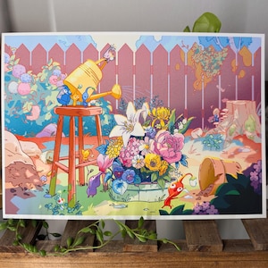 Pikmin Garden Print