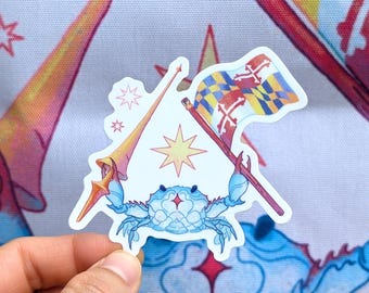 MD Jousting Crab Sticker