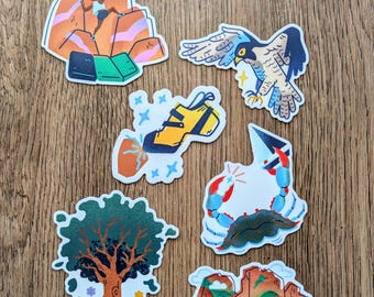 DMV Local Crags Map Mural Stickers