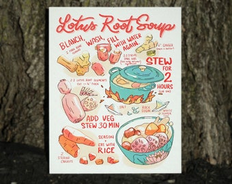 Lotus Root Soup Print