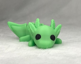 Articulated Baby Axolotl, 3D Printed Moveable Toy (ZOU3D)