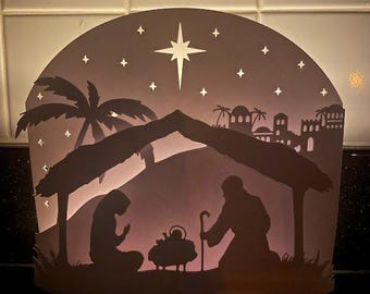 Light up Nativity Scene