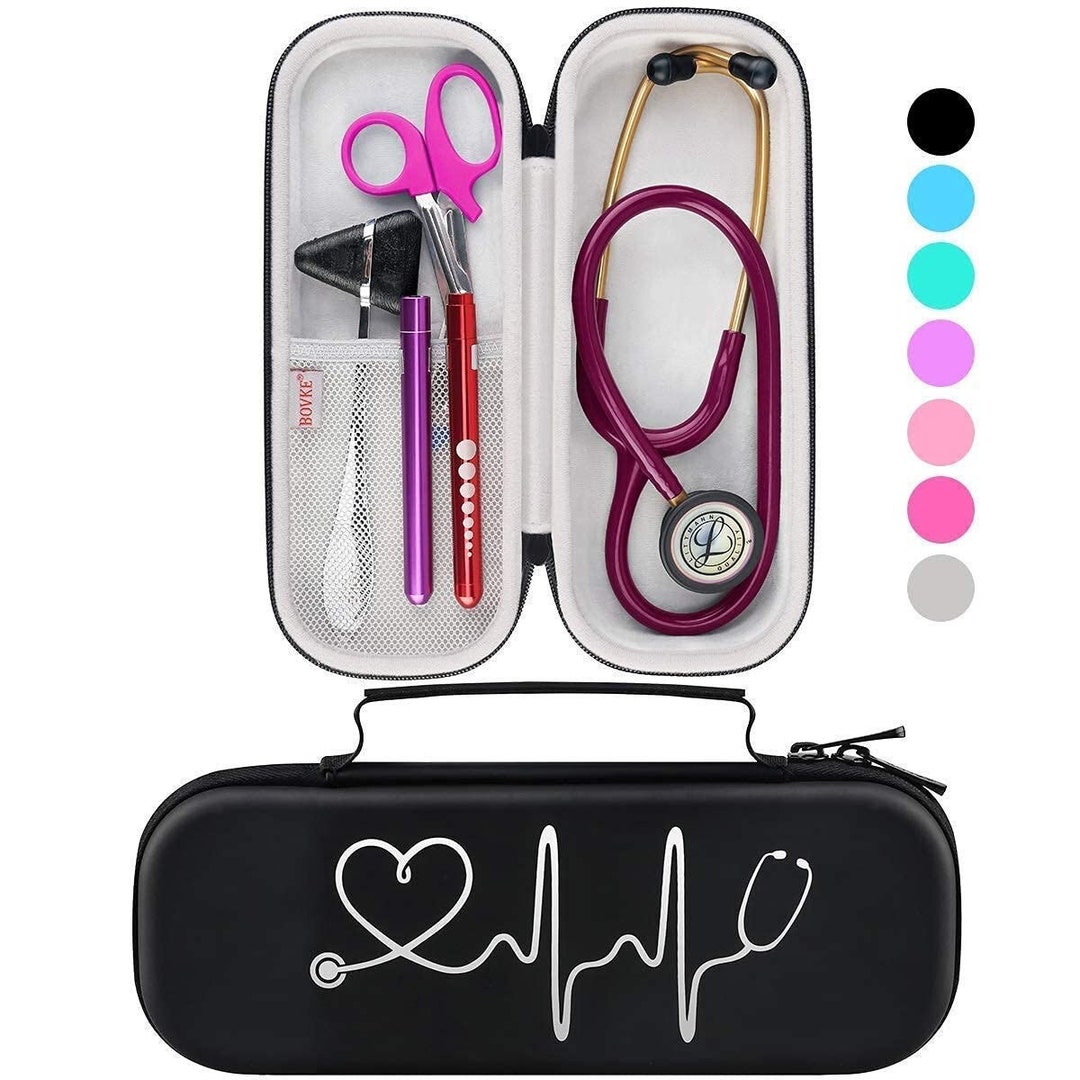 Stethoscope Case for 3M Littmann Classic III, S.E, MDF Acoustica Deluxe Stethoscopes LED