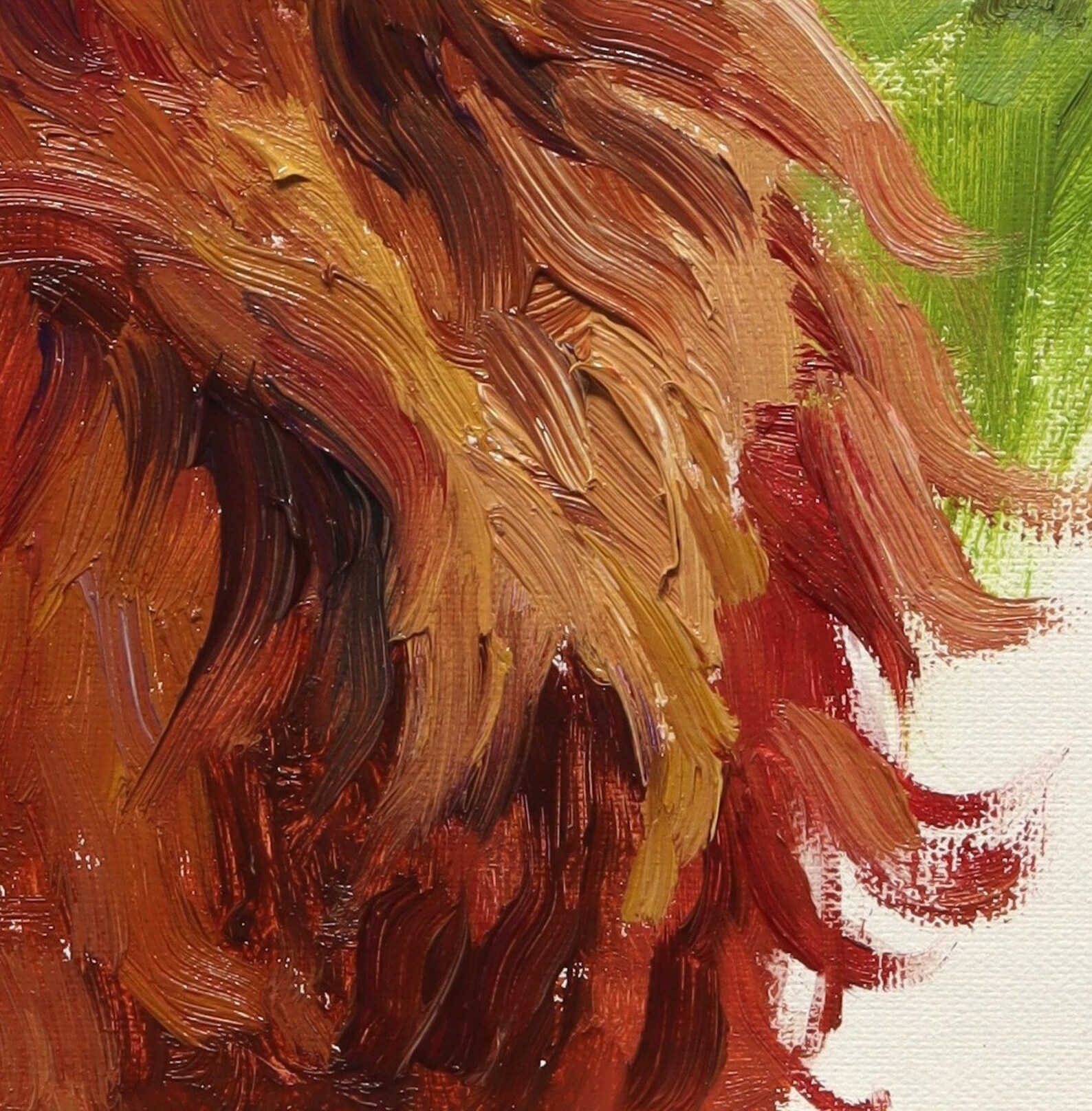 Irish Setter Canvas Print From Original Oil Painting, Irish Setter