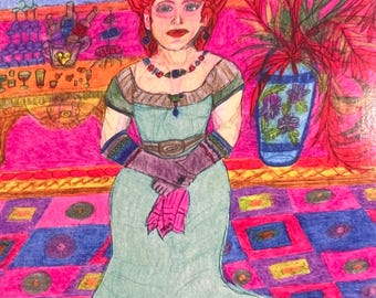 Auld Lang Syne, kunst vrouw nieuwjaar homo kunst romantisch homo liefde LGBTQ kunst kleurrijk gelukkig homo kunst zus dochters kunst meisjes vrouw vrouwelijke kunst