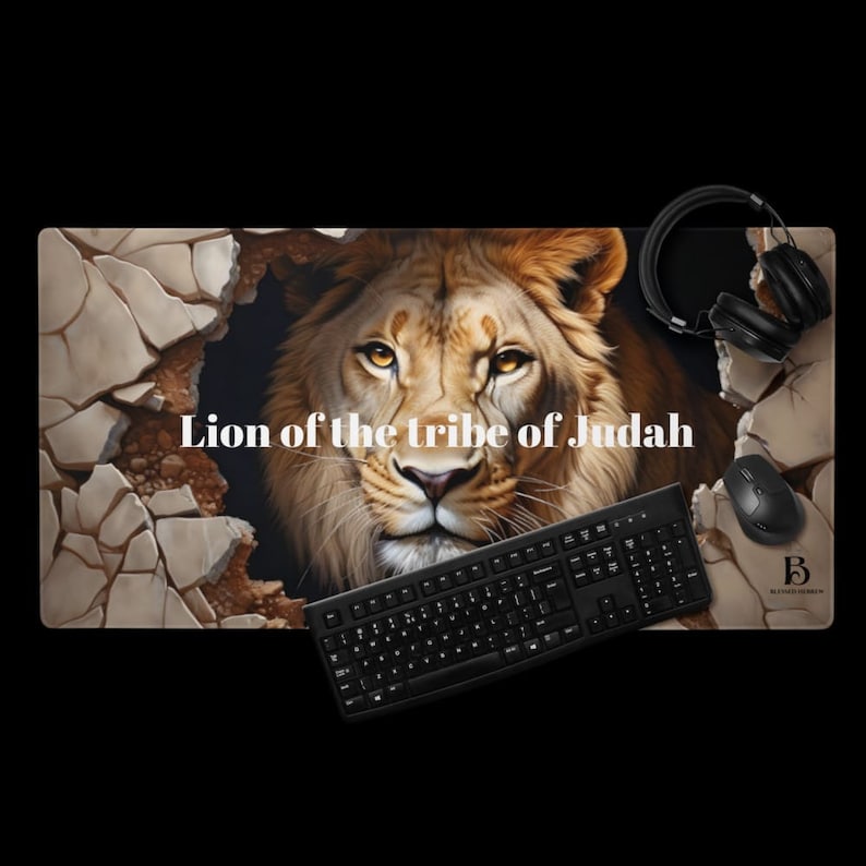 Judah Key Keyboard Lion of Judah Gaming Mouse Pad - Etsy
