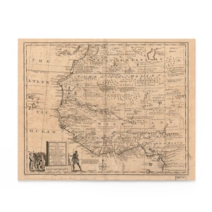 Kaartpuzzel Negroland 1729 - 120 stukjes