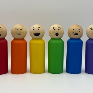Wooden Emotion Dolls