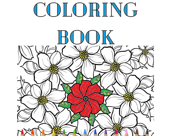 A Stress-Relief, Mindful Coloring Book with Affirmations for Adults and Kids