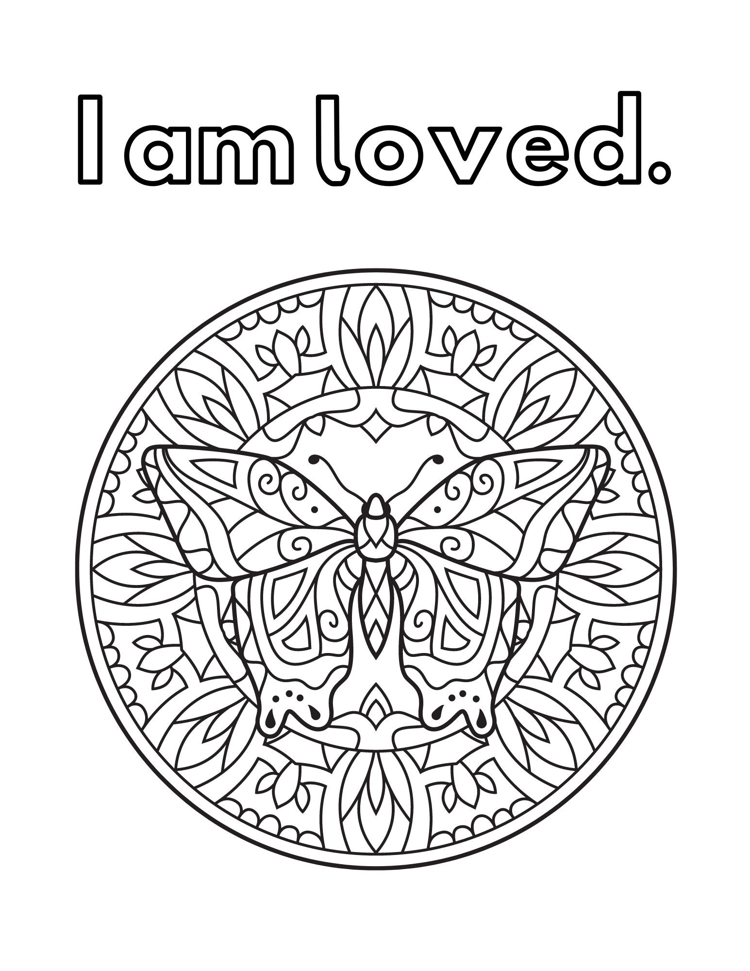 Mindful Coloring Pages for Kids and Adults - Etsy