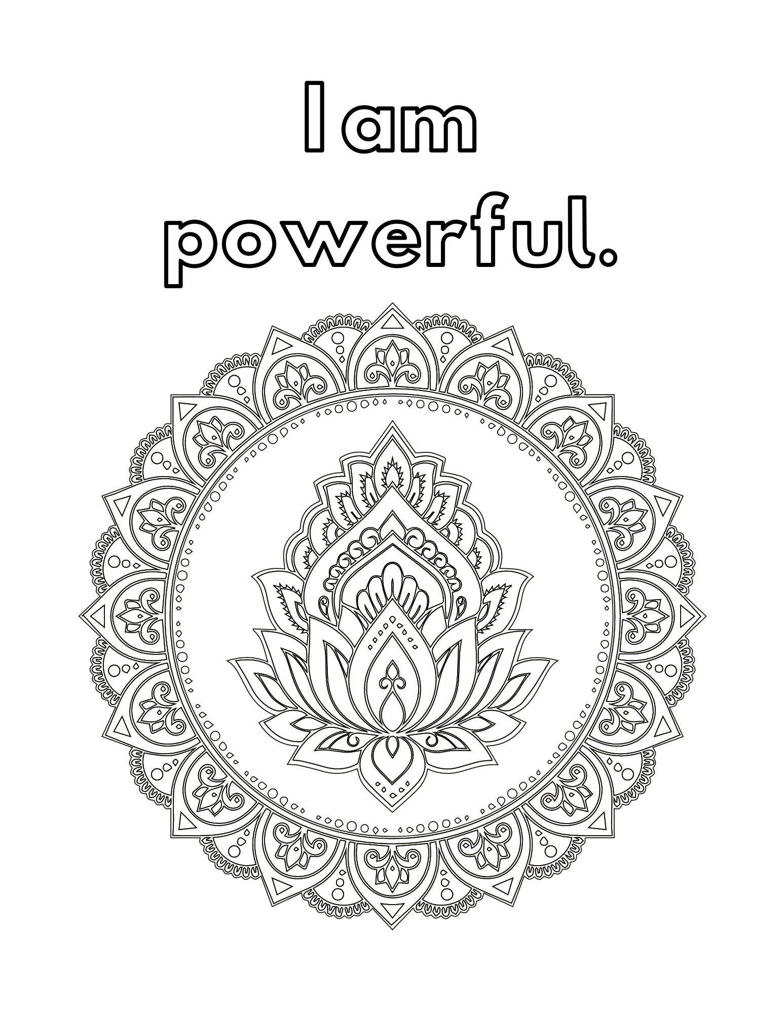 Mindful Coloring Pages for Kids and Adults - Etsy