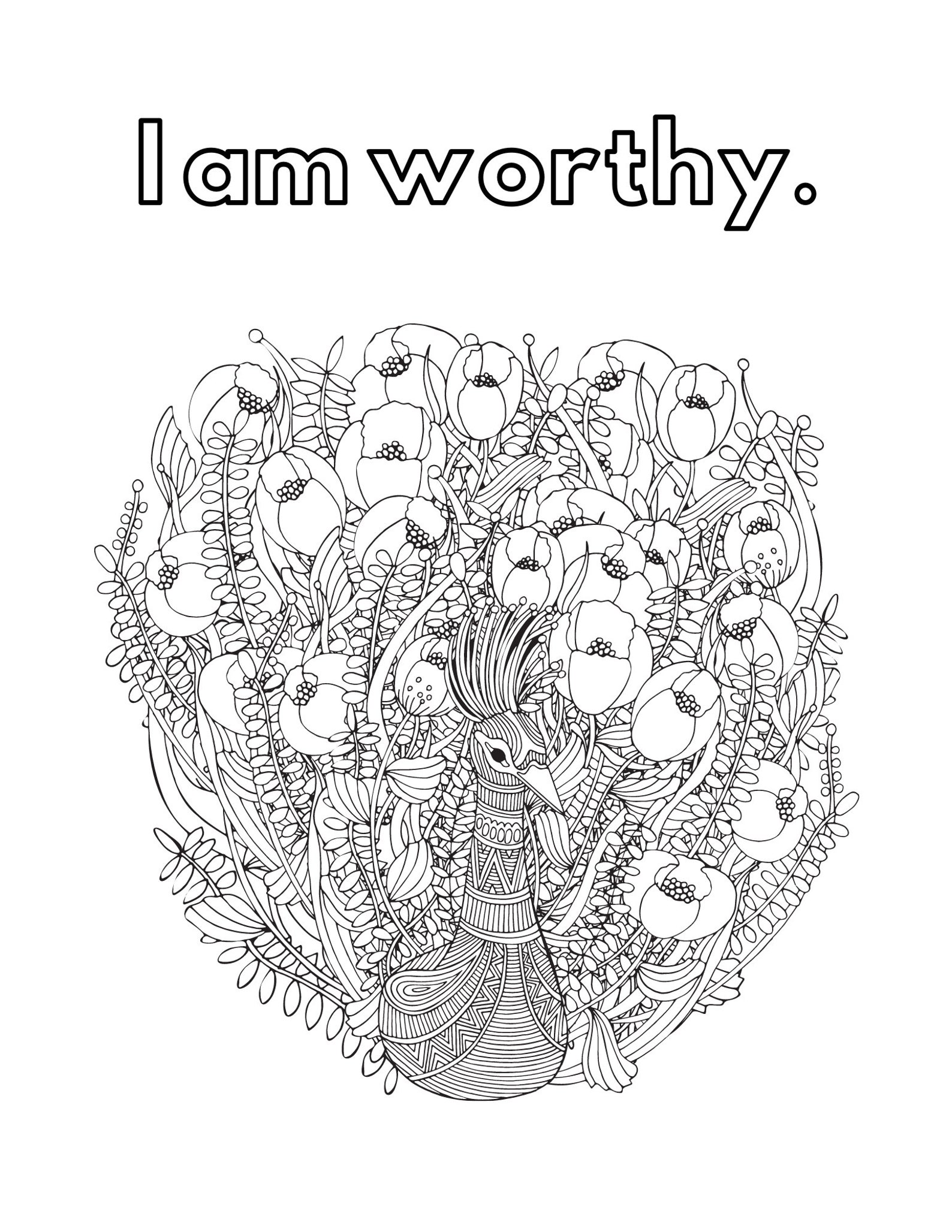 Mindful Coloring Pages for Kids and Adults - Etsy