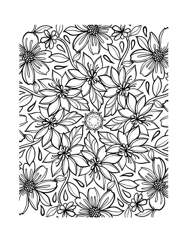 Mindful Coloring Pages for Kids and Adults - Etsy