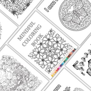 Mindful coloring pages for kids and adults