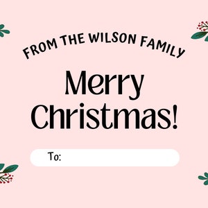 Custom Holiday Gift Tags for Presents, Baskets, and More
