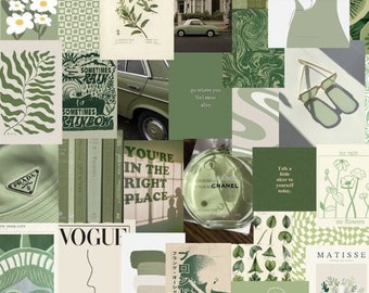 80pcs Green Wall Collage Kit - Dorm Decor