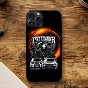 JDM 'Choose Your Poison' iPhone Case: Sublimation Printed TPU