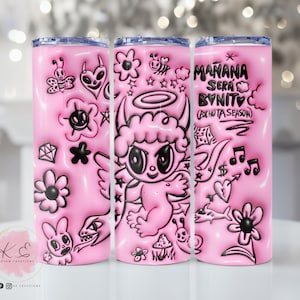 Custom Bichota season | Karol g - mañana será bonito Pink design 20 oz Tumbler