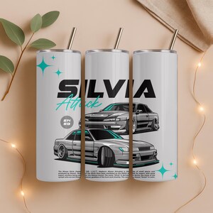 Custom JDM 20oz  Stainless Tumbler| Silvia Attack