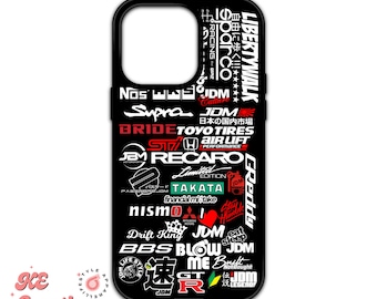 Funda personalizada JDM para iPhone 13, 14 y 15 (Pro, Pro Max, Plus y Mini)