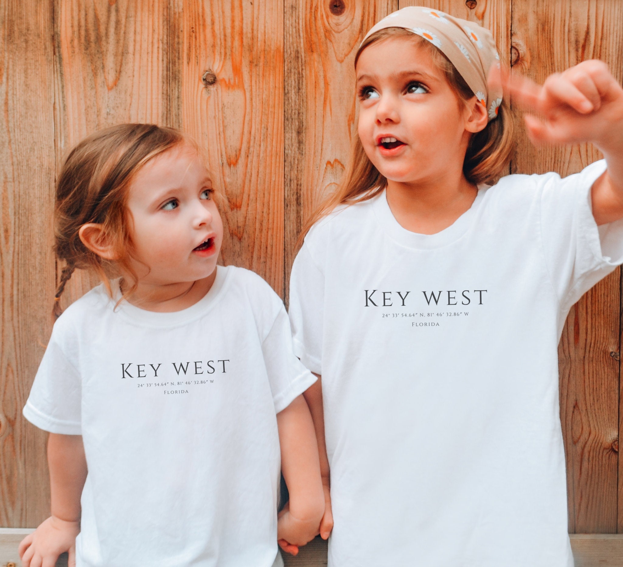 Vintage Key West Florida Keys Retro 70's Beach Vacation Kids T-Shirt