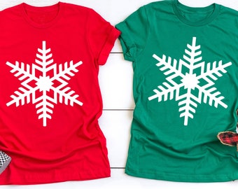 Winter Snowflake Shirt, Women Snowflake Shirt, Cute Holiday Shirts, Winter T-shirt, Holiday Party Shirt, Winter Women shirt, Shirt for kids